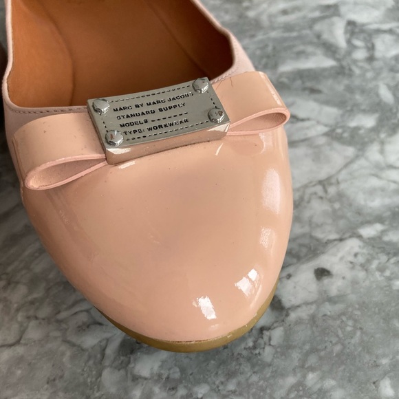 Marc by Marc Jacobs soft pink/blush leather ballet flats size 35 (5) - Picture 7 of 9